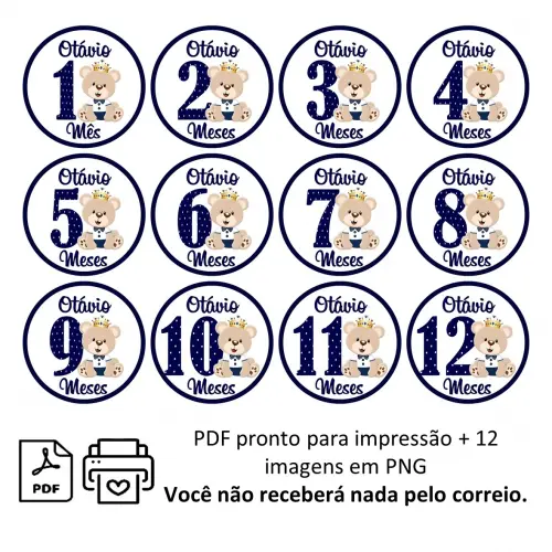 Arquivo Digital Mêsversário Ursinho Príncipe