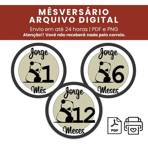 Arquivo Digital Mêsversário Panda