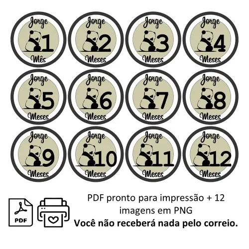 Arquivo Digital Mêsversário Panda