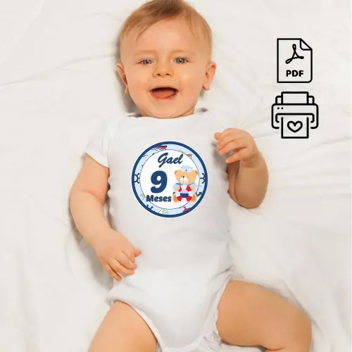 Arquivo Digital Mêsversário Ursinho Marinheiro