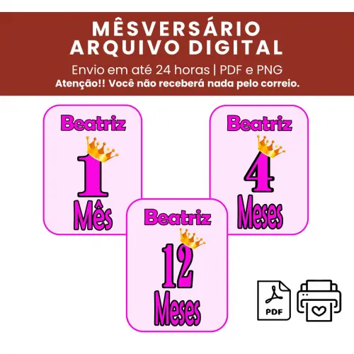 Arquivo Digital Mêsversário Princesa
