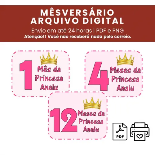 Arquivo Digital Mêsversário Princesa