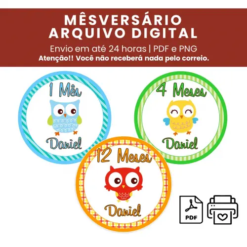 Arquivo Digital Mêsversário Corujinhas