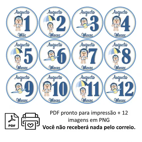 Arquivo Digital Mêsversário Ursinho Aviador