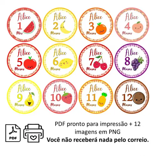 Arquivo Digital Mêsversário Frutinhas