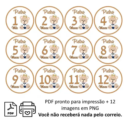 Arquivo Digital Mêsversário Ursinho Príncipe