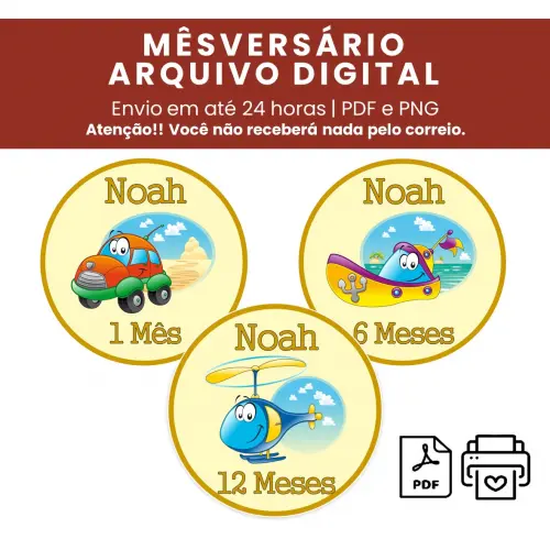 Arquivo Digital Mêsversário Meios de Transporte