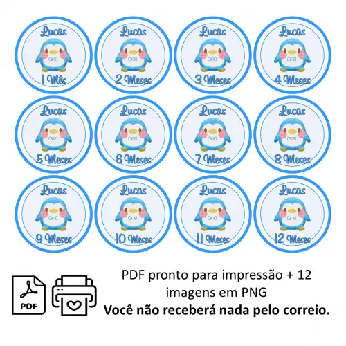Arquivo Digital Mêsversário Pinguim Azul