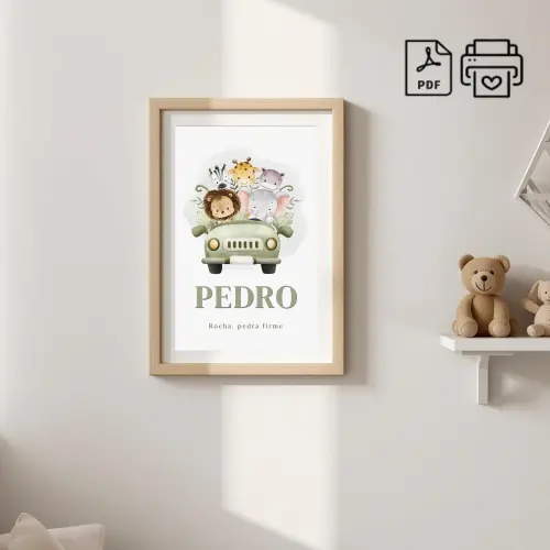 Quadro Significado do Nome Pedro Safari - Arquivo Digital