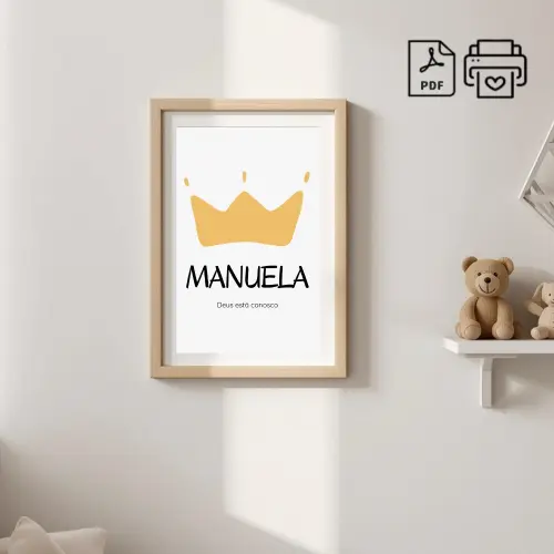 Quadro Significado do Nome Manuela Coroa - Arquivo Digital