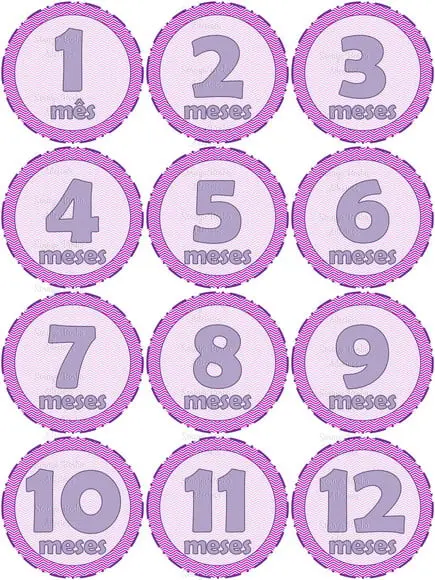 Kit de Adesivo para Body Mesversario Lilás e Pink