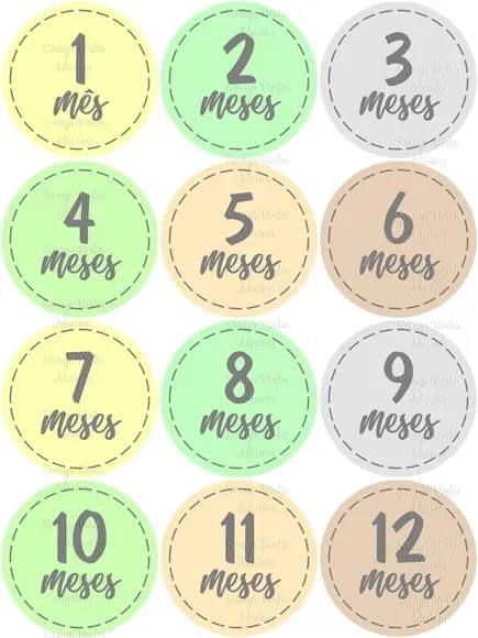 Kit de Adesivo para Body Mesversario Cores