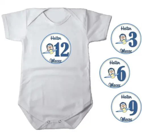 Kit de Adesivo Meses do Bebê Aviador