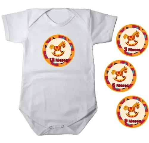 Kit de Adesivo Meses do Bebê Cavalinho