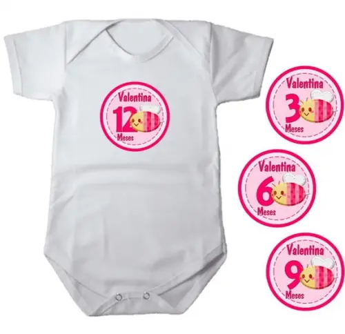Kit de Adesivo Mêsversário Abelhinha