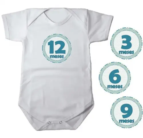 Kit de Adesivo Mesversario Azul e Verde