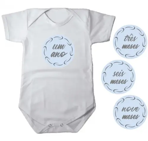 Kit de Adesivo Mesversario Azul