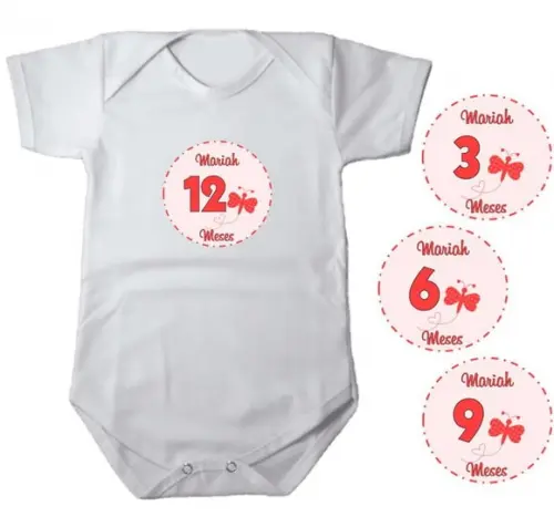 Kit de Adesivo Mêsversário Borboleta