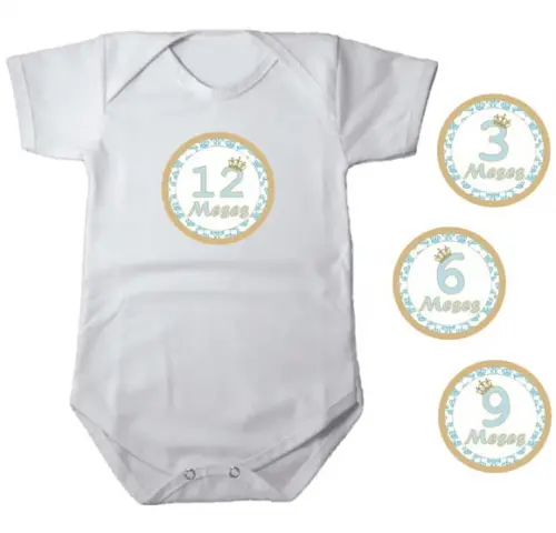 Kit de Adesivo Mêsversário Coroa Principe