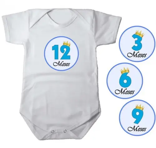 Kit de Adesivo Mêsversário Coroa Principe