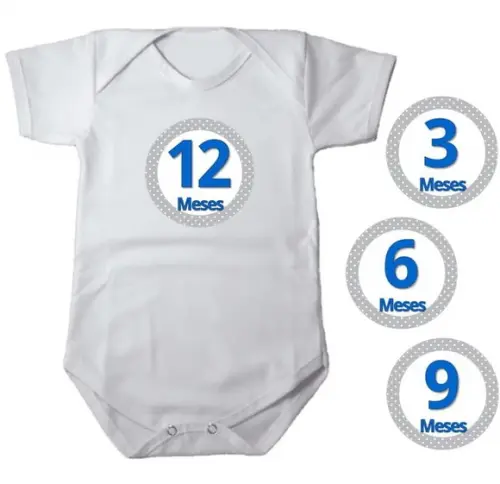 Kit de Adesivo Mesversario Menino Poá
