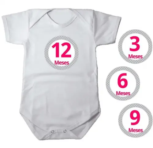 Kit de Adesivo Mesversario Menina Poá