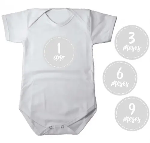 Kit de Adesivo Mesversario para Body Album do Bebe
