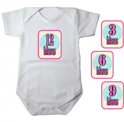 Kit de Adesivo Mêsversário Bolinhas