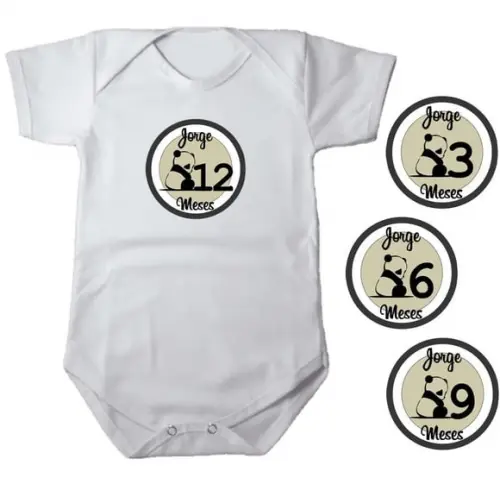 Kit de Adesivo Mesversario Pandinha