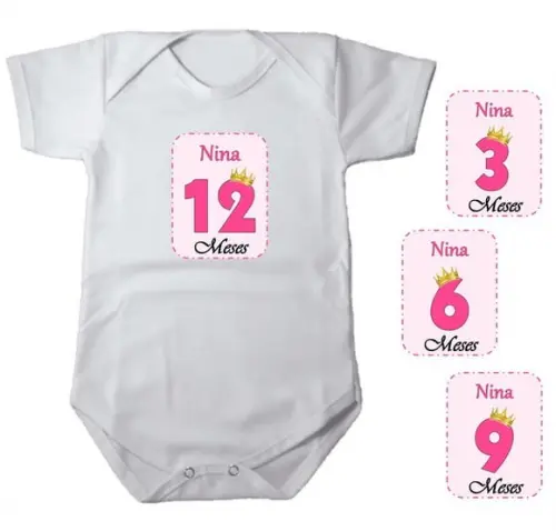 Kit de Adesivo Mêsversário Princesa Nomes
