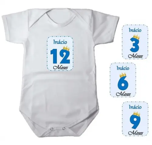 Kit de Adesivo Mêsversário Principe Nomes