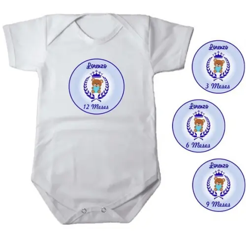Kit de Adesivo Mêsversário Ursinho