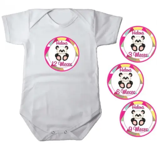 Kit de Adesivo para Body Mesversario Panda