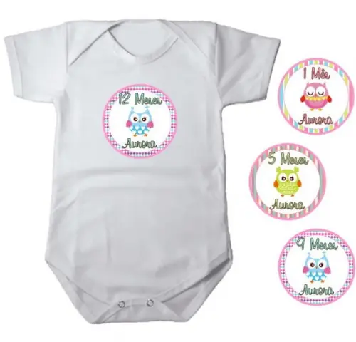 Kit Mesversario Adesivo Corujinhas