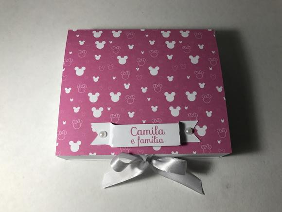 Convite Caixa Minnie Luxo