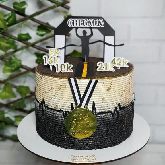 Topo de Bolo Corrida Maratona