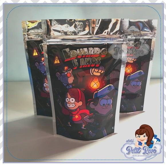 Saquinho Metalizado Gravity Falls m
