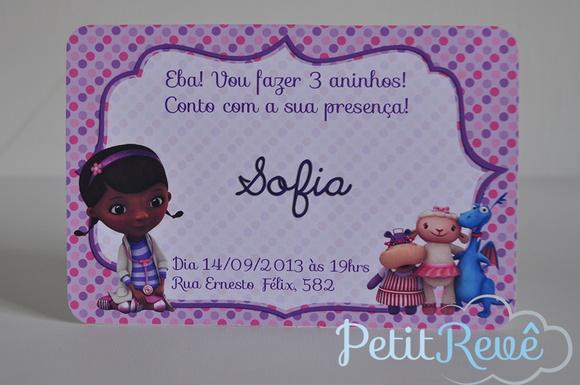 10 Convites Doutora Brinquedos
