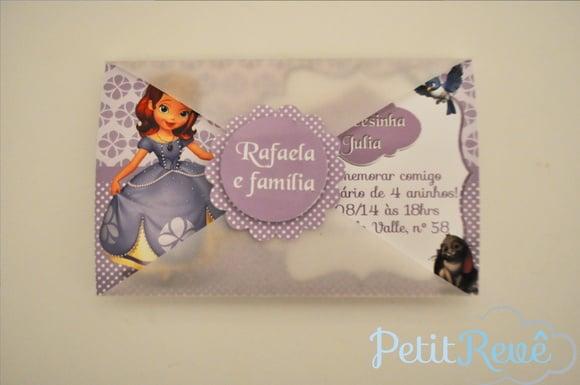 Convite Princesinha Sofia