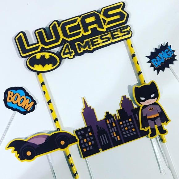Topo de Bolo Batman