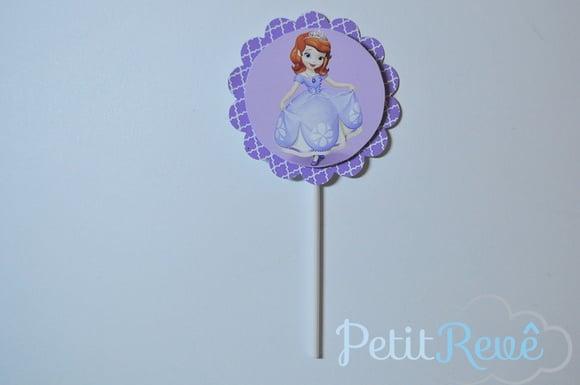 Topper Doces Princesinha Sofia