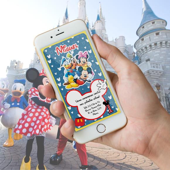 Convite Digital Mickey
