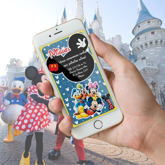Convite Digital Mickey