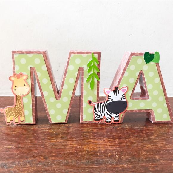 Letras 3d Safari