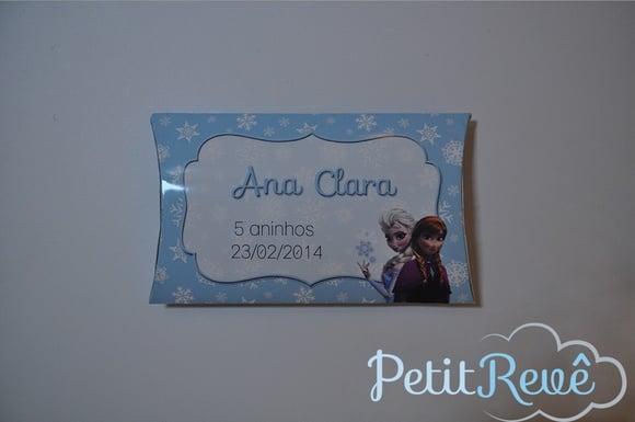 10 Lembrancinha Caixa Pillow Frozen