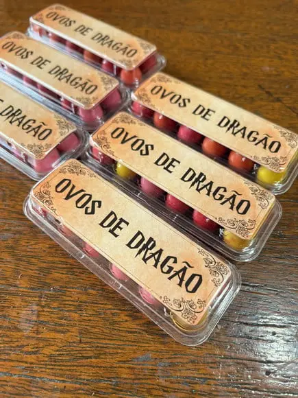 Lembrancinha Harry Potter "ovos de Dragão"