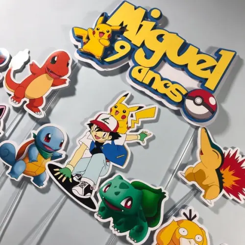 Topo de Bolo Pokemon