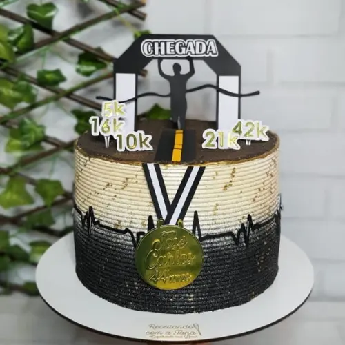 Topo de Bolo Corrida Maratona