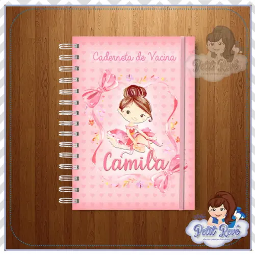 Caderneta de Vacina Personalizada Bailarina