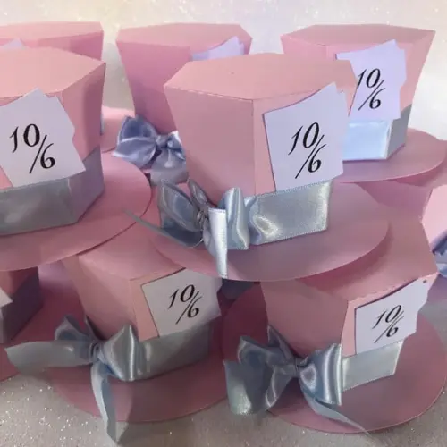 Caixa Cartola Chapeleiro Alice